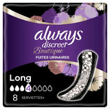 3 x Always Discreet Boutique Sanitary Pads Long Pack of 8 -  Total 24