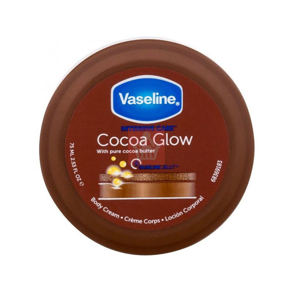 Vaseline Cocoa Glow Moisturising Body Cream For Glowing Skin With Pure Cocoa Butter 75ml