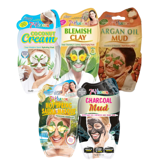 5 Pack Skincare Bundle 7th Heaven Face Masks