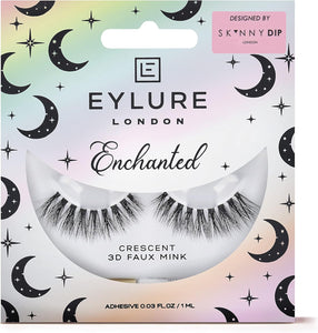 Eylure X Skinnydip Strip Eyelashes Crescent Enchanted 3d Faux Mink With Adhesive - Reusable