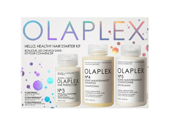 Olaplex Healthy Hair Starter Kit Trio Gift Set 50ml Hair Perfector + 100ml Bond Shampoo + 100ml Bond Conditioner