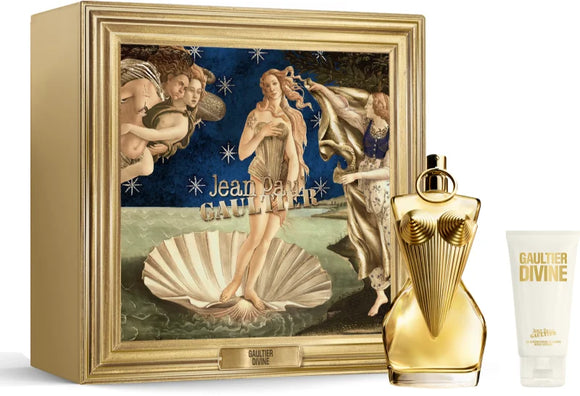 Jean Paul Gaultier Divine Gift Set 100ml Edp + 75ml Body Lotion Womens Gift Set