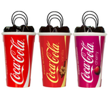 Set Of 3 Coca Cola 3d Cup Hanging Car Air Fresheners Original Vanilla Cherry Scents