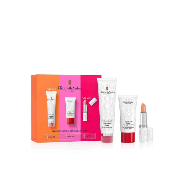 Elizabeth Arden Eight Hour Nourishing Skin Essentials Gift Set 50ml Skin Protector + 30ml Hand Treatment + Lip Protectant Stick SPF 15