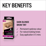 Schwarzkopf Brow Tint Professional Permanent Eyebrow Dye Tinting Kit Dark Blonde