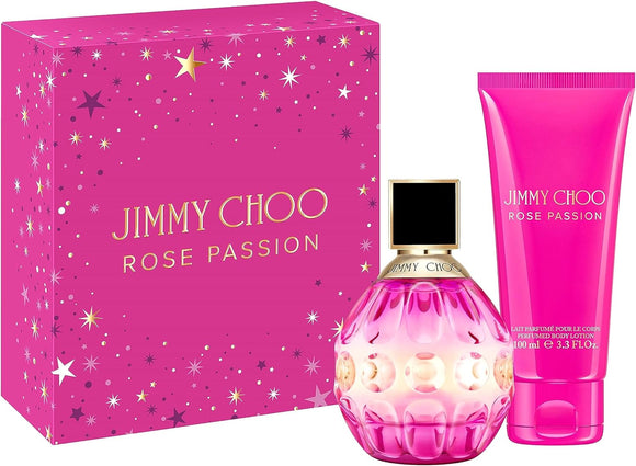 Jimmy Choo Gift Set Rose Passion 60ml Edp + 100ml Body Lotion