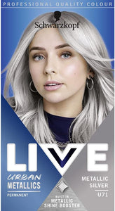 Schwarzkopf Live Urban Metallics Permanent Hair Dye Metallic Silver U71