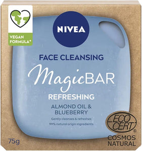 Nivea Face Cleansing Magic Bar Almond Oil & Blueberry Vegan