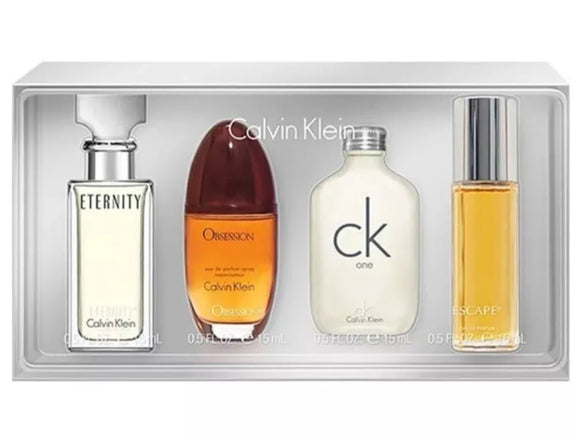 Calvin Klein CK Ladies 4 X 15ml Mini Perfume Gift Set