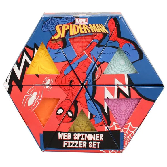 Marvel Spiderman Bath 6 Fizzer Gift Set